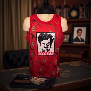 Headgear Classic Pablo Escabar Pablo #0 Basketball Jersery Size Medium #88
